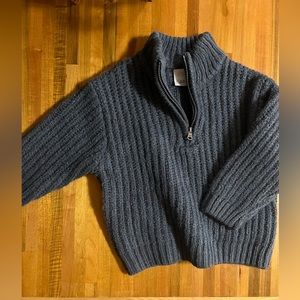 Zara toddler 1/4 zip sweater. Blue. Great condition. Size 12-18 months.